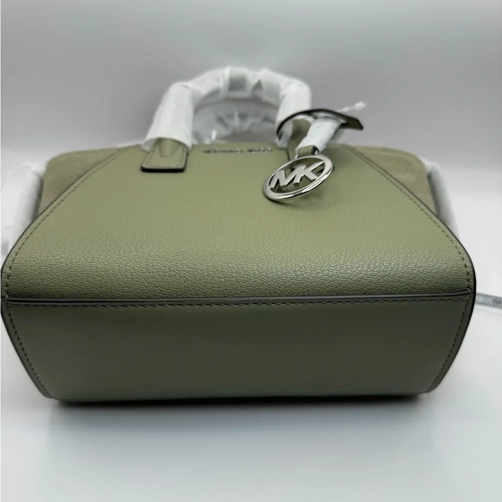 Michael Kors Thyme Green XS Leather Satchel Crossbody NWT - Picture 10 of 10